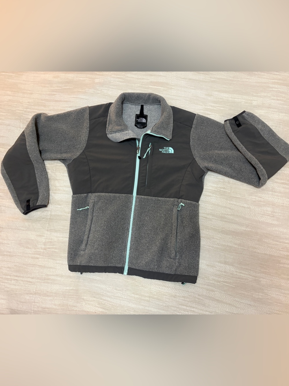 RARE The North Face Denali Jacket with Mint Zipper